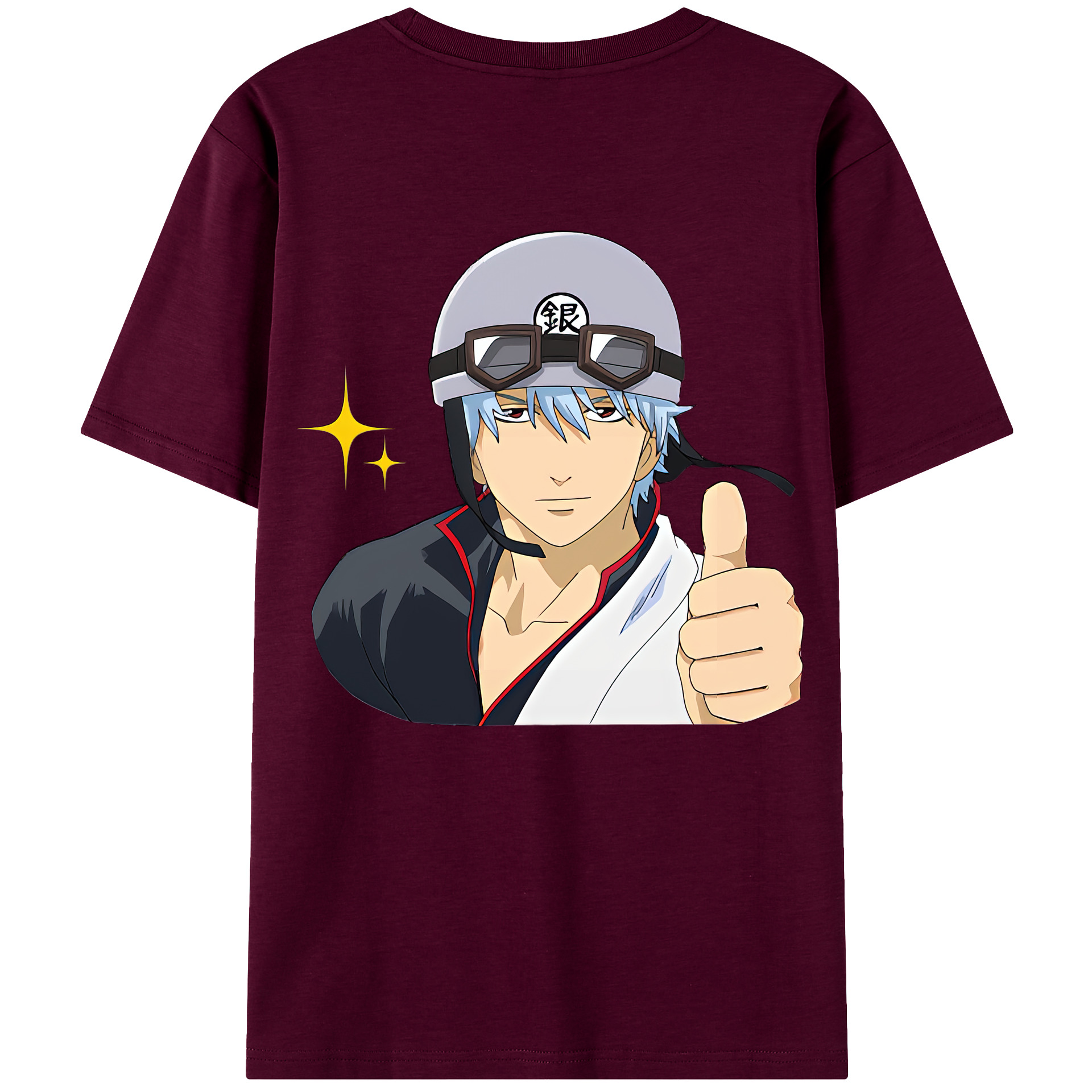 （画像用） ぎんたま 坂田銀時（さかたぎんとき） 神楽 志村新八（しむら しんぱち） GINTAMA Sakata Gintoki Kagura Shimura Shinpachi レディース半袖Tシャツ(バックプリント)